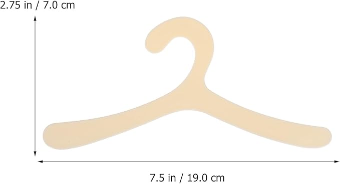Toddmomy Pet Clothes Hangers for Dog Clothes Cat Hangers Small Pet Apparel Hanging Racks Lightweight Plastic Organizer for Drying Closet Shelf Storage Puppy Garments