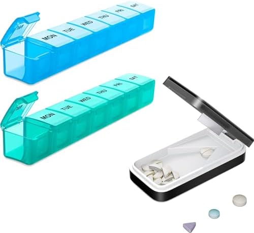 Pill Cutter + Pill Organizer 2 Pack