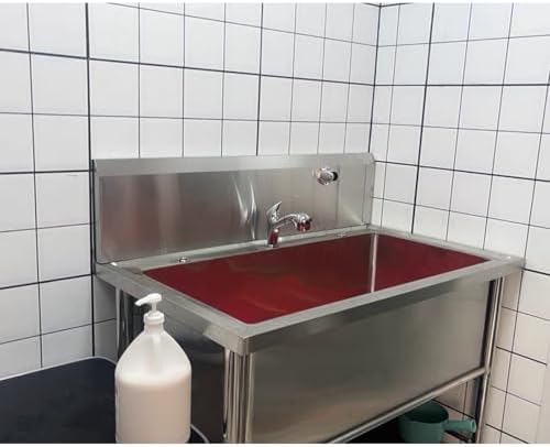 Dog Grooming Tub, Professional Stainless Steel Pet Bathing Station for Dogs - Washing Sink for Home Use,35cm/13.7in-80cm/31.5in