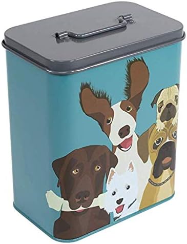 Burgon & Ball Creaturewares The Rabble Dog GCR/CAT Tin Pet Food Storage, 16.5 cm x 11 cm x 20 cm Size