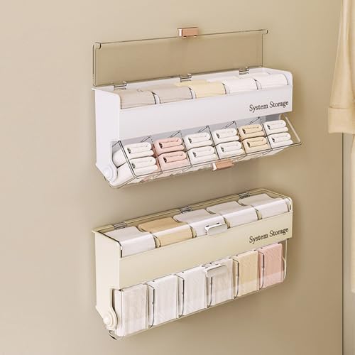 Home Accessory Daily Use Clear Sturdy PP PET Underwear Drawer with Adjustable Dividers for Efficient Organization Space Saving Organizers