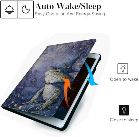 for Microsoft Surface Pro X/Pro X Plus-13 2019/2020/2021/2024 Tablet Case,Auto Wake/Sleep,Adjustable Stand Protective Cover - Magic Frog Wizard