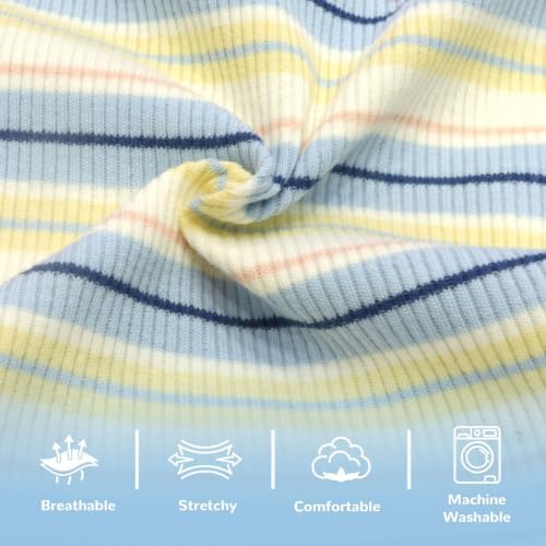 Striped Small Dog Dress Cute Pink Girl Dogs Cats Clothes, Blue XXL