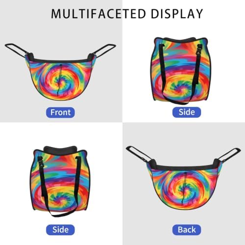 Colorful vortex Car Seat Organizer-Backseat Storage Bag for Travel | Waterproof Durable. Holds Snacks Gear Essentials. Fits Most Cars.