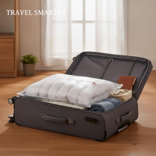 3D Cubic Profile Space Saver Bags, Manual Compression Storage for Travel and Closet Organization, Durable PET PE Material (1 PC)