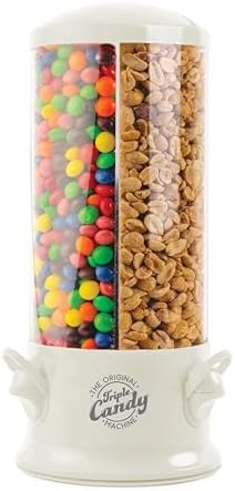 Handy Gourmet Original Triple Candy Machine-Fun Candy & Nut Dispenser-New & Improved (Almond Cream), Standard (JB8450AL)