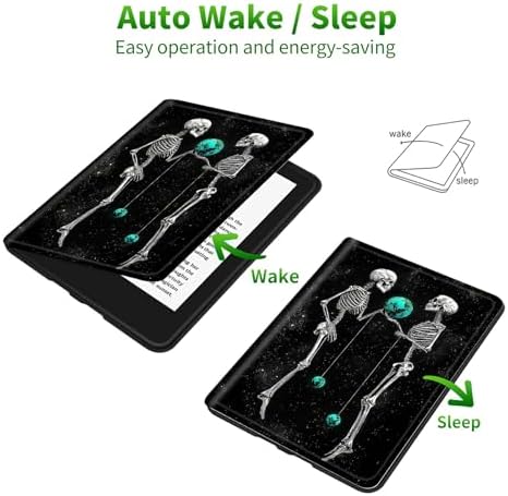 for Samsung Galaxy Tab A 8.4" 2020 (SM-T307) Case | Slim Leather Smart Cover with Multi-Angle Anti-Slip Stand [Auto Wake/Sleep] Shell for Women Men, Skull Earth