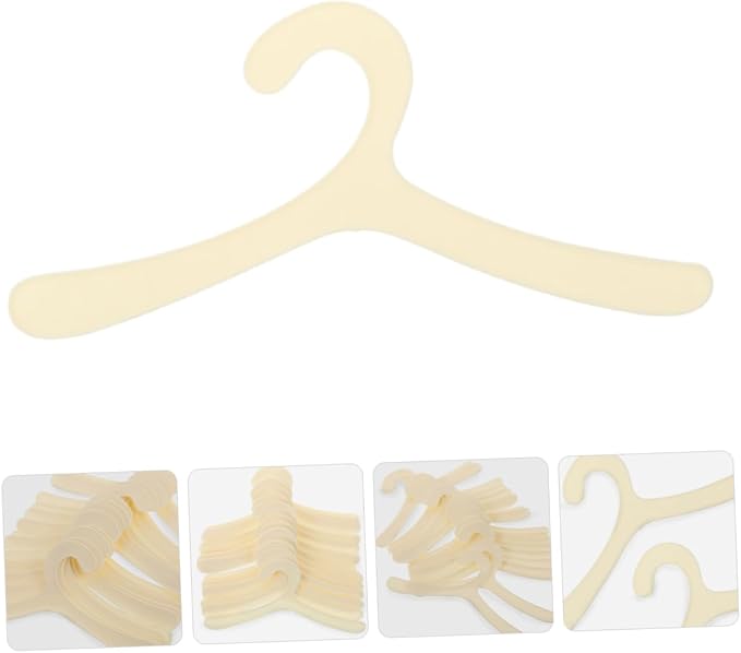 POPETPOP 24pcs Pet Clothes Hangers for Dogs and Cats Mini Clothes Organizers for Closet Storage Easy Use and Hanging for Stylish Pet Apparel Organization