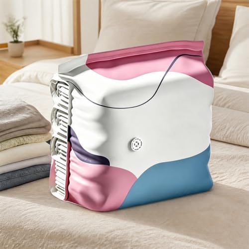 6pcs Travel Vacuum Bags Reusable No-Pump Vacuum Storage Bags Without Pump | 2pcs Vacuum Seal Bags Without Pump; Travel Space Saver Bags for Clothes Bedding Comforters; Reusable PET PE Material;