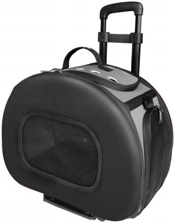 212 Main Tough-Shell Wheeled Collapsible Final Destination Pet Carrier- Black - Medium