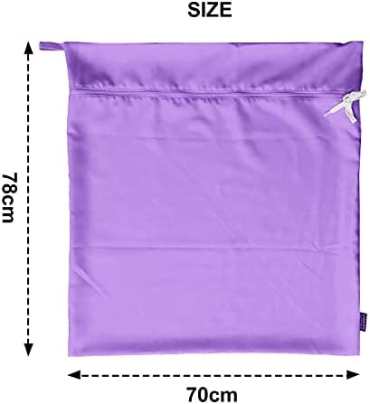 Pet Washing Bag Dog Cat Horse Hair Laundry Bag for Rug Sheet Boots Pets Laundry Helper by Harrison Howard Light Purple