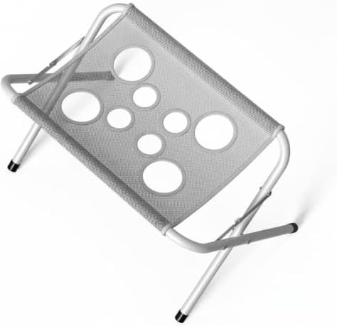 Grooming Pet Bath Stand Mesh Bathing Station, Foldable Metal Frame, Gray | Foldable Metal Structure with Quick Surface and Strap Suitable for pet Washing Maintenance Travel Grooming