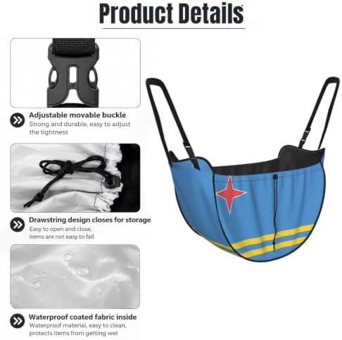Flag of Aruba Car Seat Organizer-Backseat Storage Bag for Travel | Waterproof Durable. Holds Snacks Gear Essentials. Fits Most Cars.