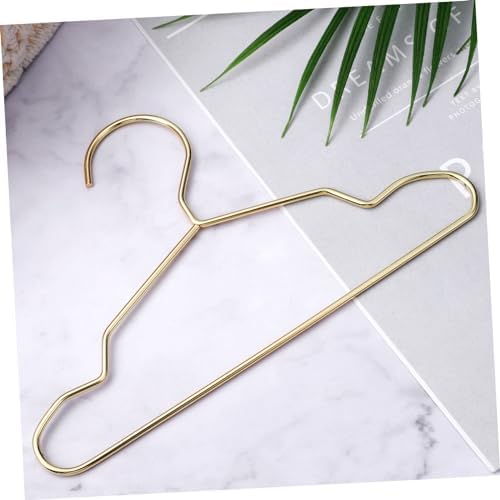 Toyvian 10 Pcs Mini Clothes Hangers for Dog Apparel Stylish Metal Closet Organizers for Spaces Smooth Surface to Prevent Deformation of Pet Clothes for Dog Wardrobe