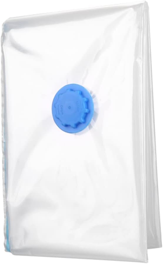 Vacuum Storage Bag 80x120cm PET PE White Space Saving Organizer | Organizing Storage, Vacuum Compression, Blankets Pillows, Sealed Design, Foldable Pouch Container