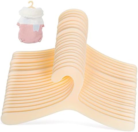 Toyvian 40pcs Cat Dog Clothes Hangers Lightweight Pet Coat Drying Racks Small Pet Clothing Organizer for Puppy Kitten Apparel Storage