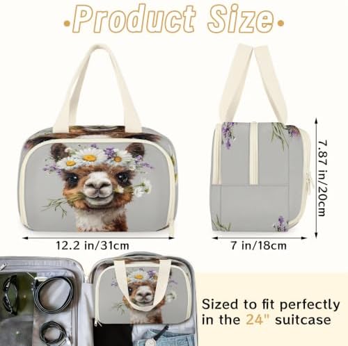 Alpaca Travel Toiletry Bag for Women