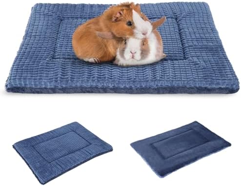 BVAGSS Reversible Dog Crate Pad, Memory Foam Pet Bed Mat, Soft Warm Machine Washable Sleeping Kennel Mattress for Small Medium Dogs XH079 (21''x13''x1.6'',Navy)