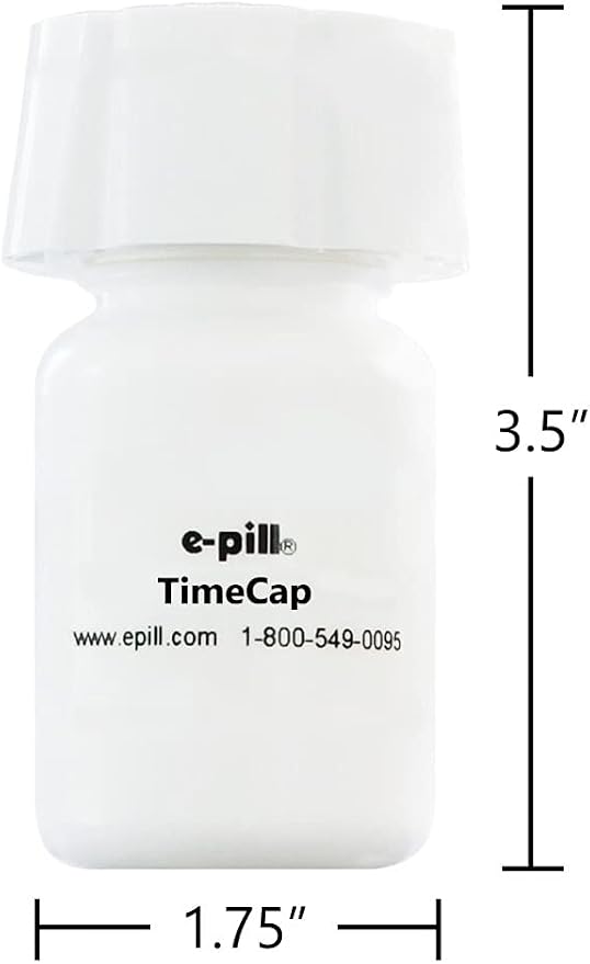 e-Pill TimeCap – Smart Pill Bottle Cap with Last Opened Time Stamp & Up to 24 Daily Alarms (1)