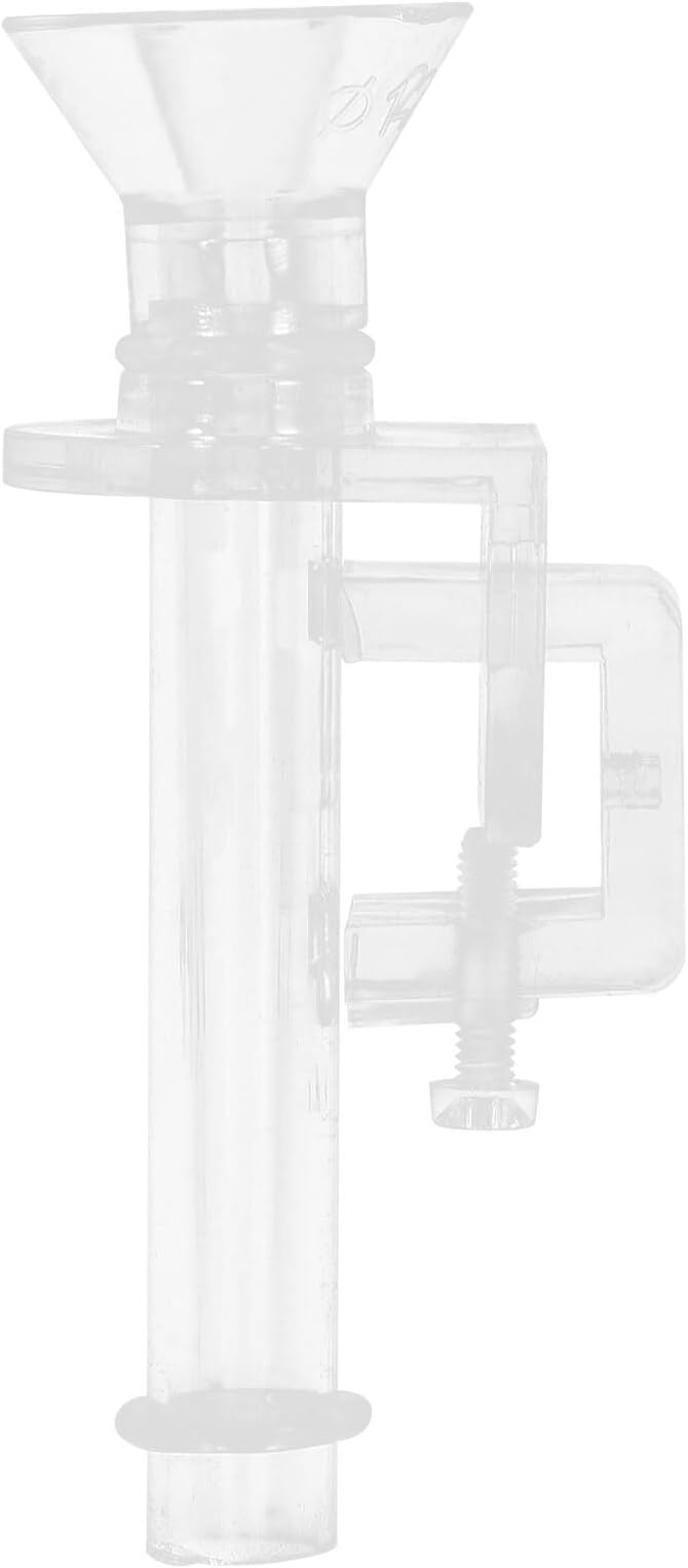 Abaodam Acrylic Shrimp Feeder Tube 10cm Wall-Mounted Aquarium Fish Tank Feeding Tool for Shrimp and Small Fish Aquarium Supplies