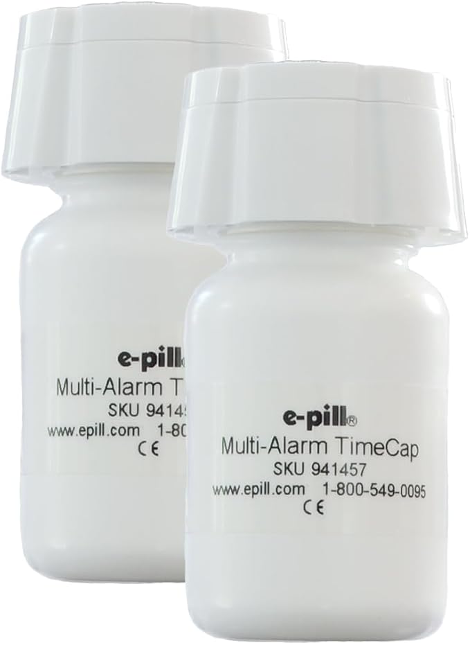 TimeCap Bottle Cap with Last Opened Time Stamp & Reminder | Tracks Last Open Date for Medication, Vitamins, Supplements & Pet Care
