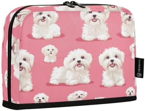 Maltese Dogs Pencil Case for Kids Girls Boys | Large Pencil Pouch Pen Bag Holder with Big Capacity