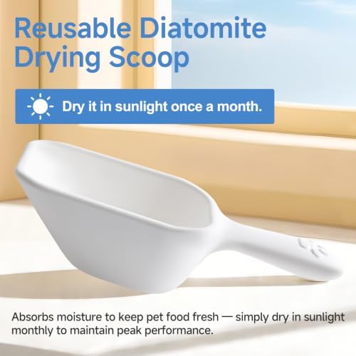 Diatom Drying Scoop 1 Cup for Pet Food