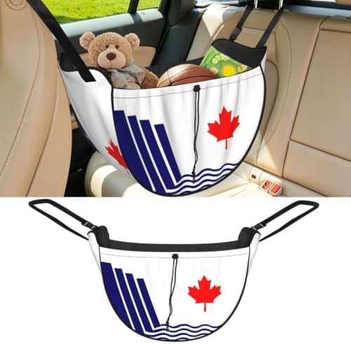 Flag of Scarborough Car Seat Organizer-Backseat Storage Bag for Travel | Waterproof Durable. Holds Snacks Gear Essentials. Fits Most Cars.