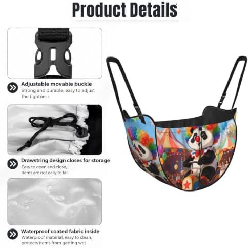 Panda Clown Car Seat Organizer-Backseat Storage Bag for Travel | Waterproof Durable. Holds Snacks Gear Essentials. Fits Most Cars.