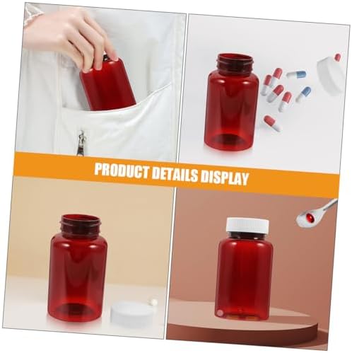 16pcs Medicine Containers Sealing Caps for Easy Access and Storage of Pills Liquid Samples and Medicines and Light-Blocking Design