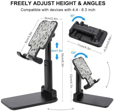 Desktop Adjustable Army Camouflage 3D Print Cell Phone Stand
