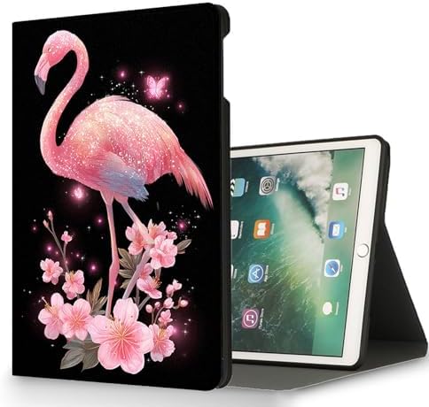 for Microsoft Surface Pro 11/10/9-13" 2024/2022 Tablet Case,Auto Wake/Sleep,Adjustable Stand Protective Cover - Pink Flamingo Glitter