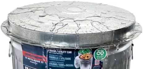 Replacement Infinity Lid for 20-Gallon Galvanized Steel Trash Can ZH73819
