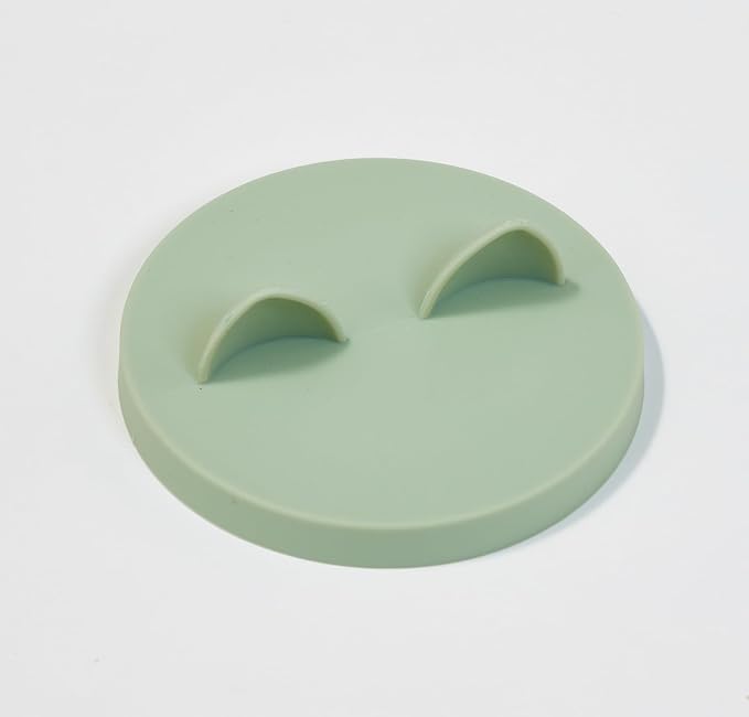 OHMO Cat Food Can Lids for 3oz Small Pet Cans, 2pcs, Sage Green | BPA-Free Silicone Can Cover, 2.5oz, Flexible&Durable, Reusable, Secure Seal, Easy to Clean, Keep Opened Meals Fresh
