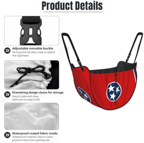 Flag of Tennessee Car Seat Organizer-Backseat Storage Bag for Travel | Waterproof Durable. Holds Snacks Gear Essentials. Fits Most Cars.