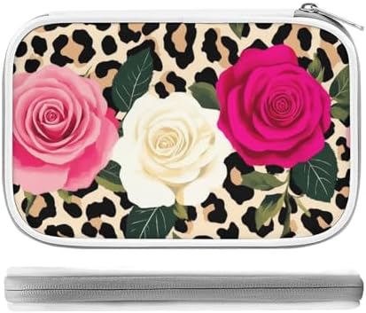Women's Simple Thin Pencil Case Waterproof And Portable Perfect Organizer Box Animal Rose Flowers Cheetah Leopard Print Floral