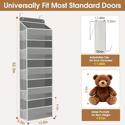 Over The Door Organizer Storage behind Door Hanging Organizer for Nursery