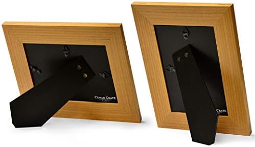CEDAR CRATE MARKET You Left Paw Prints On My Heart, Pet Memorial Picture Frame Engraved Natural Wood Fits a 4x6 Vertical Portrait, Frame for Condolence for Animal Lovers to Keep Memories Alive
