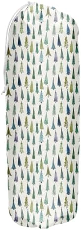 Green Fresh Style Grocery Bag Holder and Dispenser Christmas Tree Pattern | Plastic Bags Organizer Garbage Shopping Trash Bags Storage for Kitchen Home Gifts Women Friends Sisters
