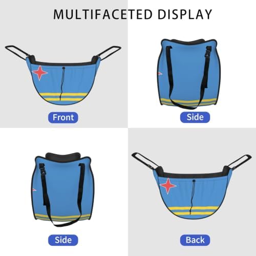 Flag of Aruba Car Seat Organizer-Backseat Storage Bag for Travel | Waterproof Durable. Holds Snacks Gear Essentials. Fits Most Cars.