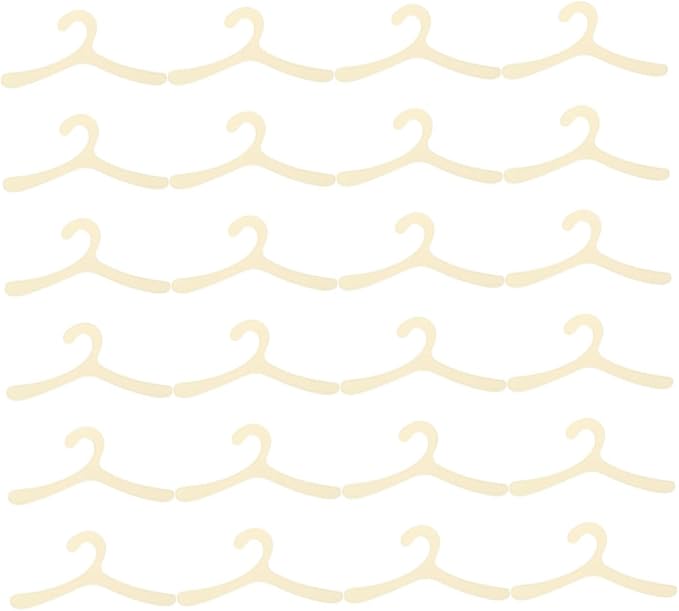 BESPORTBLE 24pcs Mini Pet Clothes Hangers for Small Dogs and Cats Clothes Organizer for Pet Apparel Storage Stylish Design