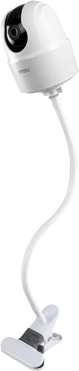 Clip Clamp Mount Compatible with Imou 2K WiFi Security Camera Indoor Pet Dog Baby Camera (White)