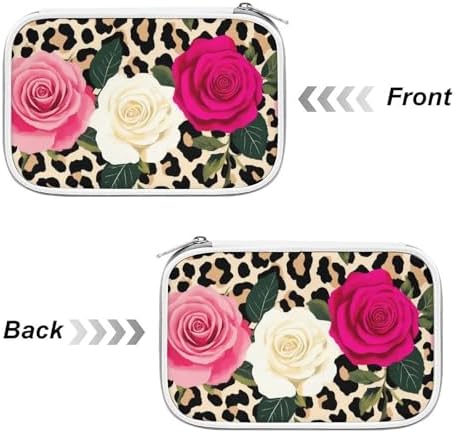 Women's Simple Thin Pencil Case Waterproof And Portable Perfect Organizer Box Animal Rose Flowers Cheetah Leopard Print Floral