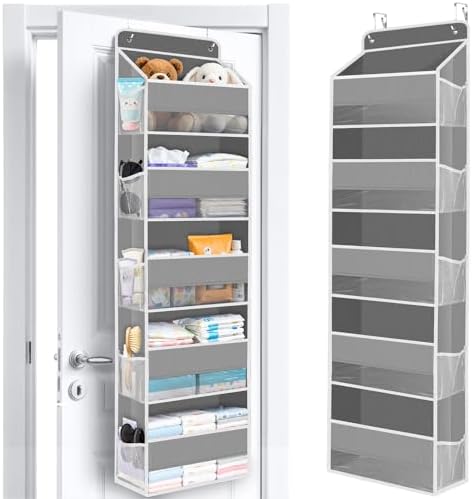 Over The Door Organizer Storage behind Door Hanging Organizer for Nursery