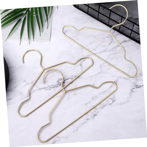 MERRYHAPY 10 Pcs Pet Apparel Hangers Mini Metal Hangers Dog and Cat Clothing Nonslip Design Small Drying Rack