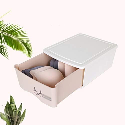 Drawer Organisers Closet Dividers Underwear Storage Box Plastic Storage Case for Bras Underwear Socks (Color : Size : Butterfly) (Underwear x2)