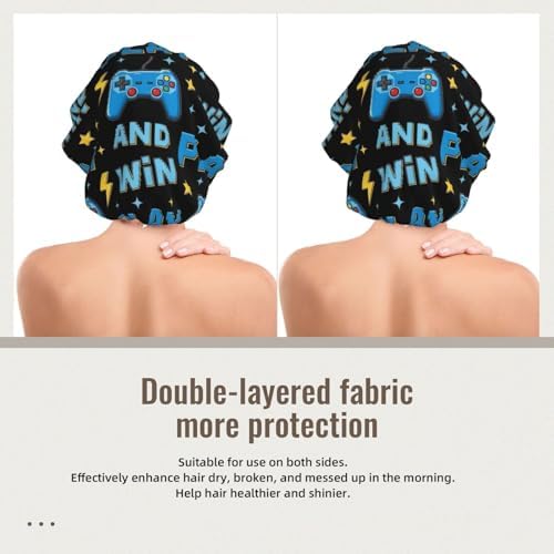 Adjustable Silk Satin Night Cap Women's Men's Sleep Cap