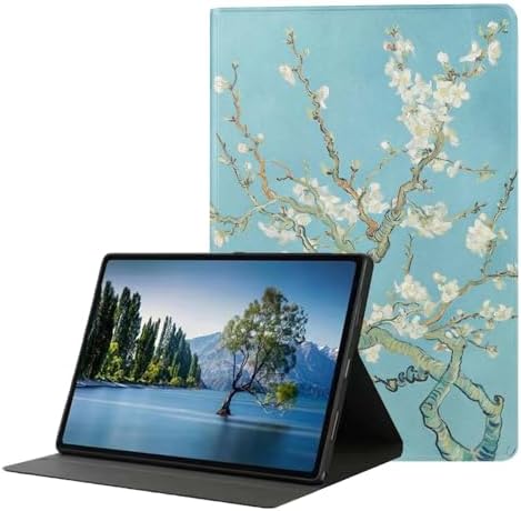 for Samsung Galaxy Tab A 8.4 Tablet Case SM-T307,Premium Leather Folio Stand Auto Wake/Sleep,Multiple Viewing Stand,Almond Blossom by Vincent Van Gogh