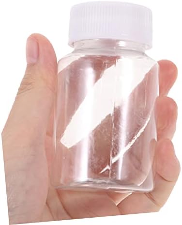 10pcs Empty Bottles with Caps Medicine Container Travel Bottle Clear Plastic Containers Makeup Containers Plastic Squeeze Bottles for Liquids Bottle Container Vial
