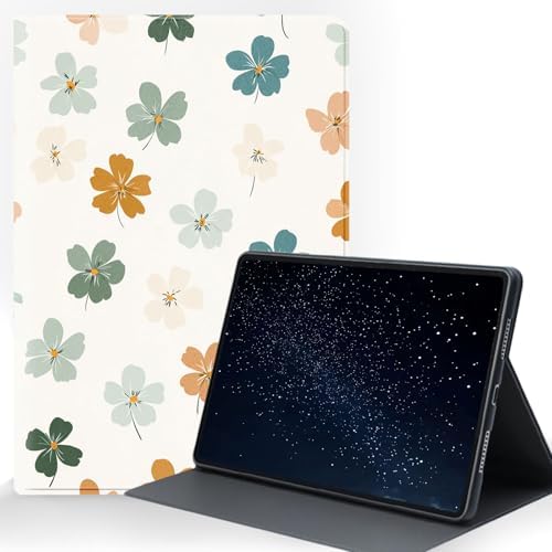 for Samsung Galaxy Tab A 10.1 2016 (SM-T580/T585/T587) Tablet Protective Cover with Adjustable Stand and Magnetic Auto Wake/Sleep,Flower Pattern